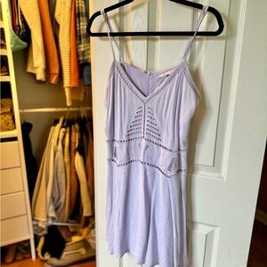 Le Lis Purple Asymmetrical Cut Out Camisole